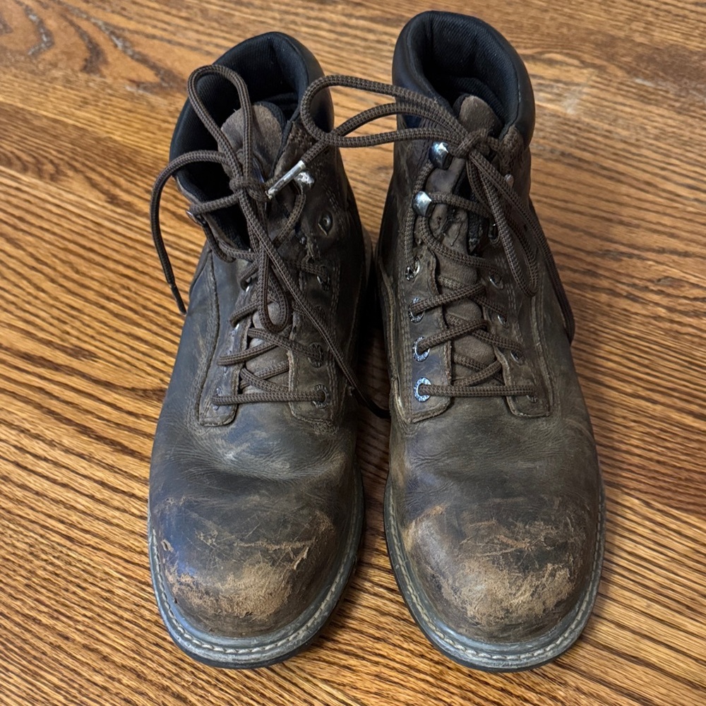 Wolverine Men's Brown Leather work steel toed Boots